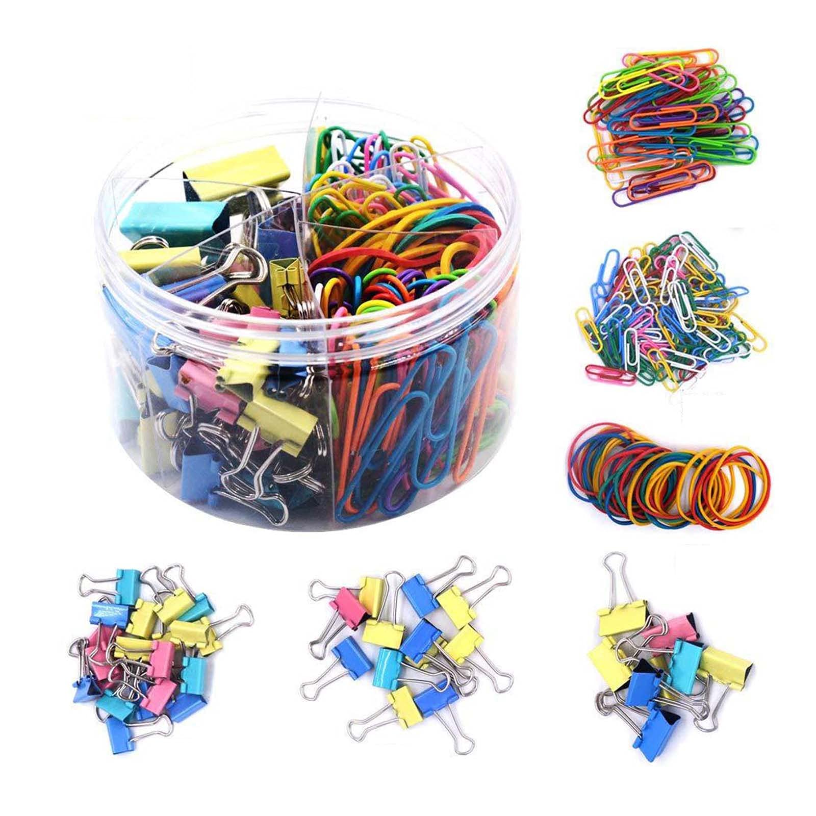 Clip Fermacarte Multiuso - 8 Pezzi 41mm, Metalliche, Colorate, Per Ufficio, Scuola, Organizzazione Carta - Foto 5