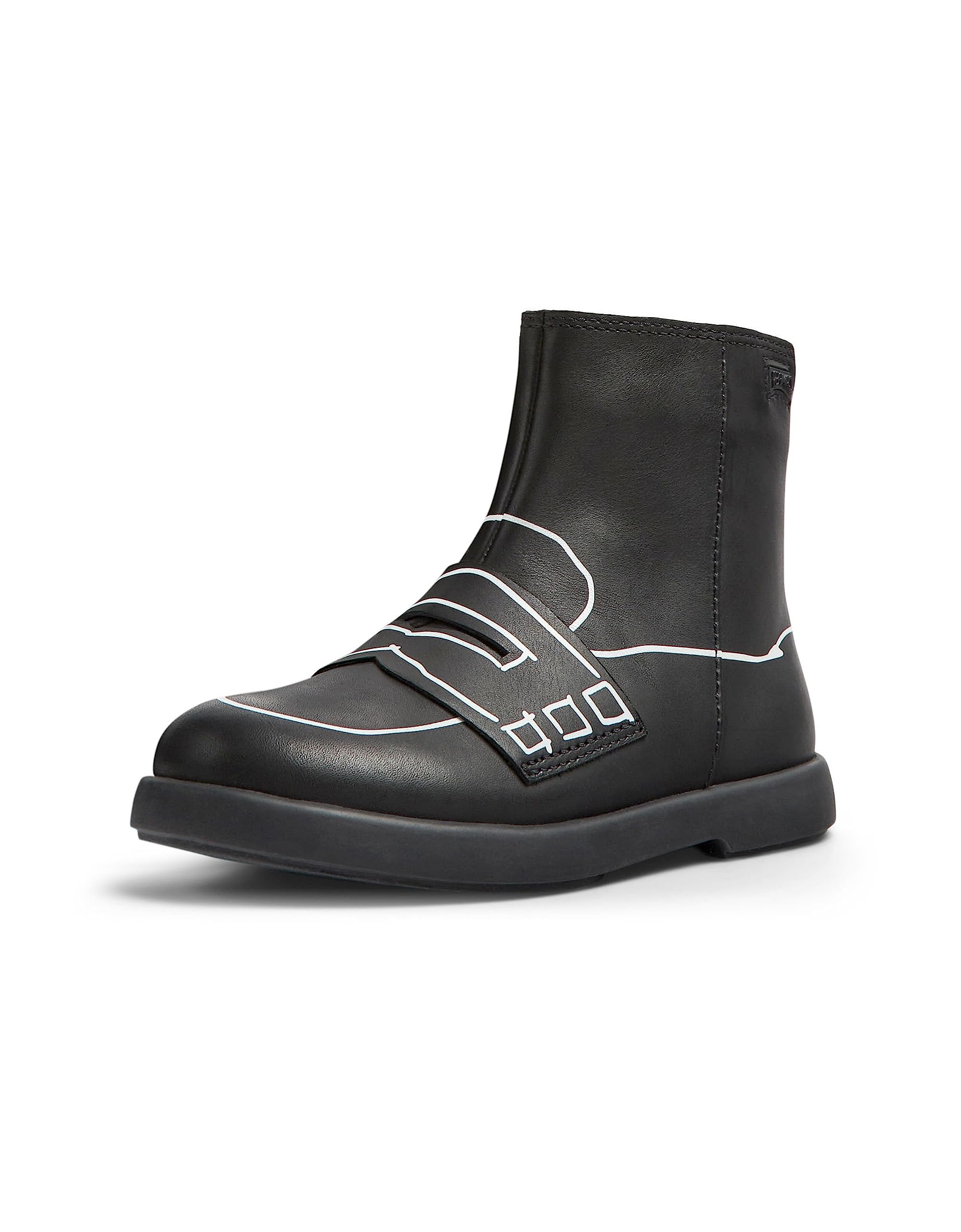 Camper Girls Duet K900330 Ankle Boot, Black 001 Tws, 11 UK Child