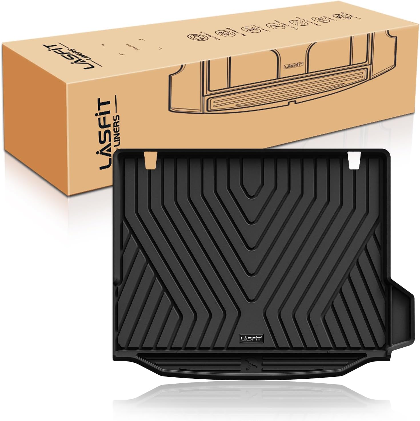 Cargo Mat Fits for BMW X3 2024 2023 2022 2021 2020 2019 2018, Custom Fit TPE All Weather for BMW X3 M /M40i/30i/M Competition Trunk Mats Liner, Black (Don't Fit X3 30e)