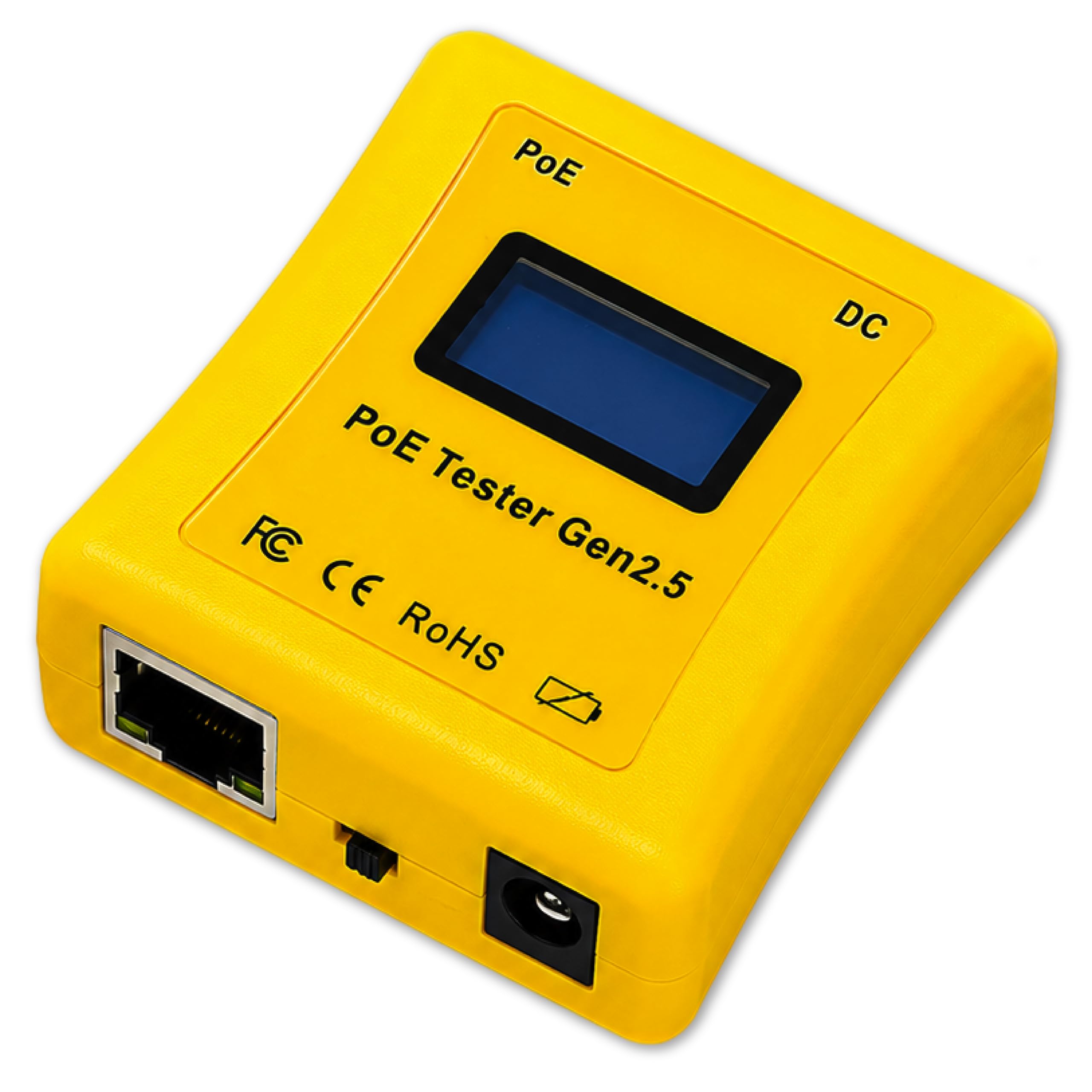 Inline Power over Ethernet Spannungs-, Strom-, Leistungsmessgerät - PoE-Tester mit Gigabit-Daten, 802.3af und 802.3at