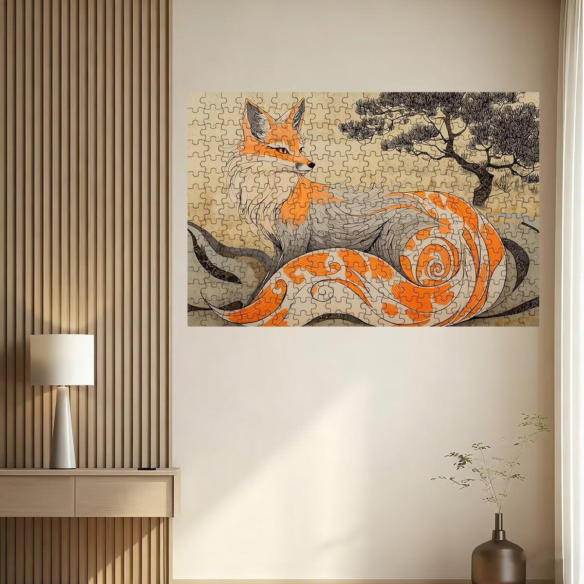 Puzzle 5000 Pezzi Volpe, Puzzle Retrò per Adulti, Puzzles in Legno Intrattenimento Creativo, Divertimento, Puzzles Educativi Classici con Confezione di Alta Qualità Idea Regalo Donna, Decor Casa -2622