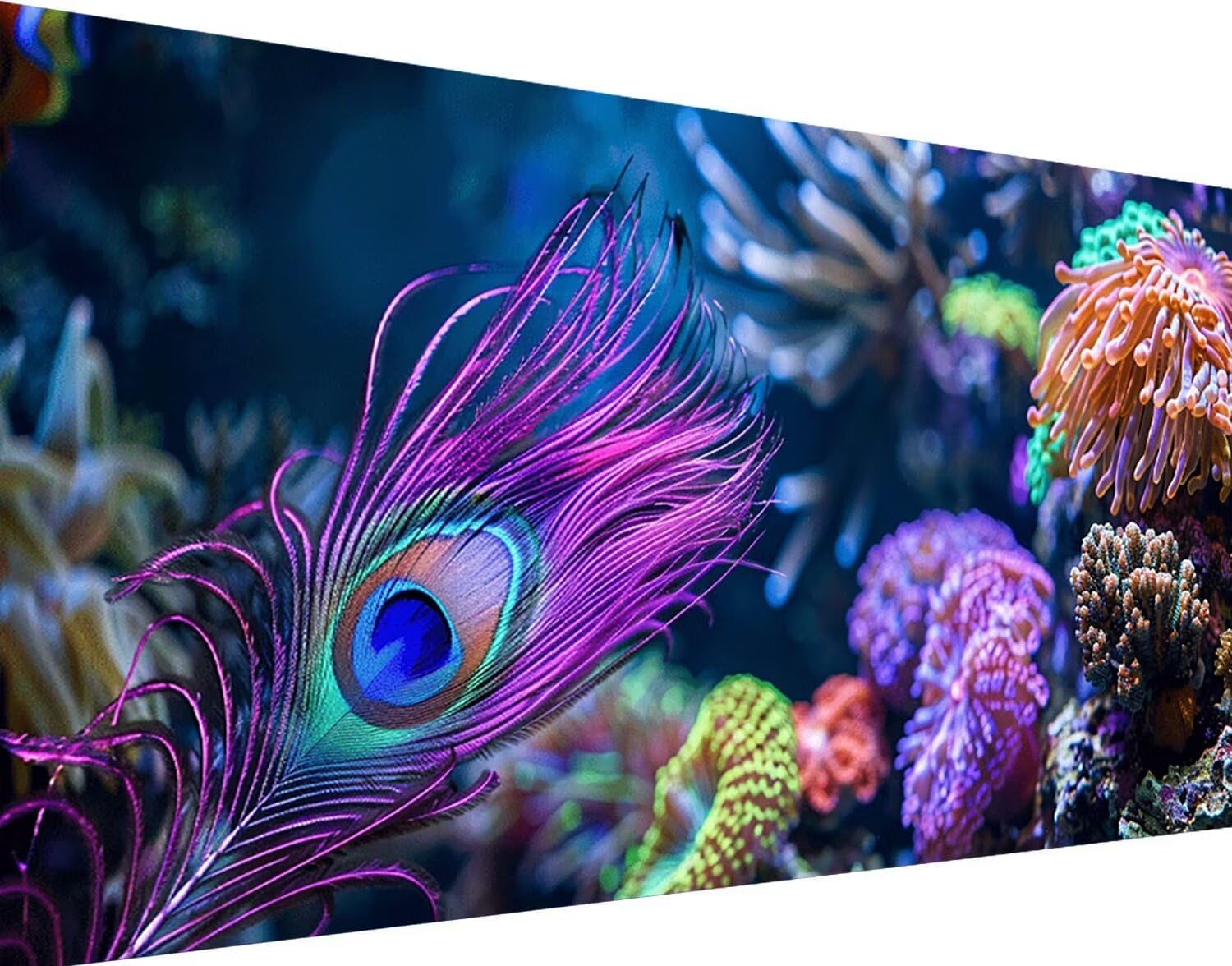 Diamond Painting Plume 5D grand format 50x100cm pour décoration murale - 8