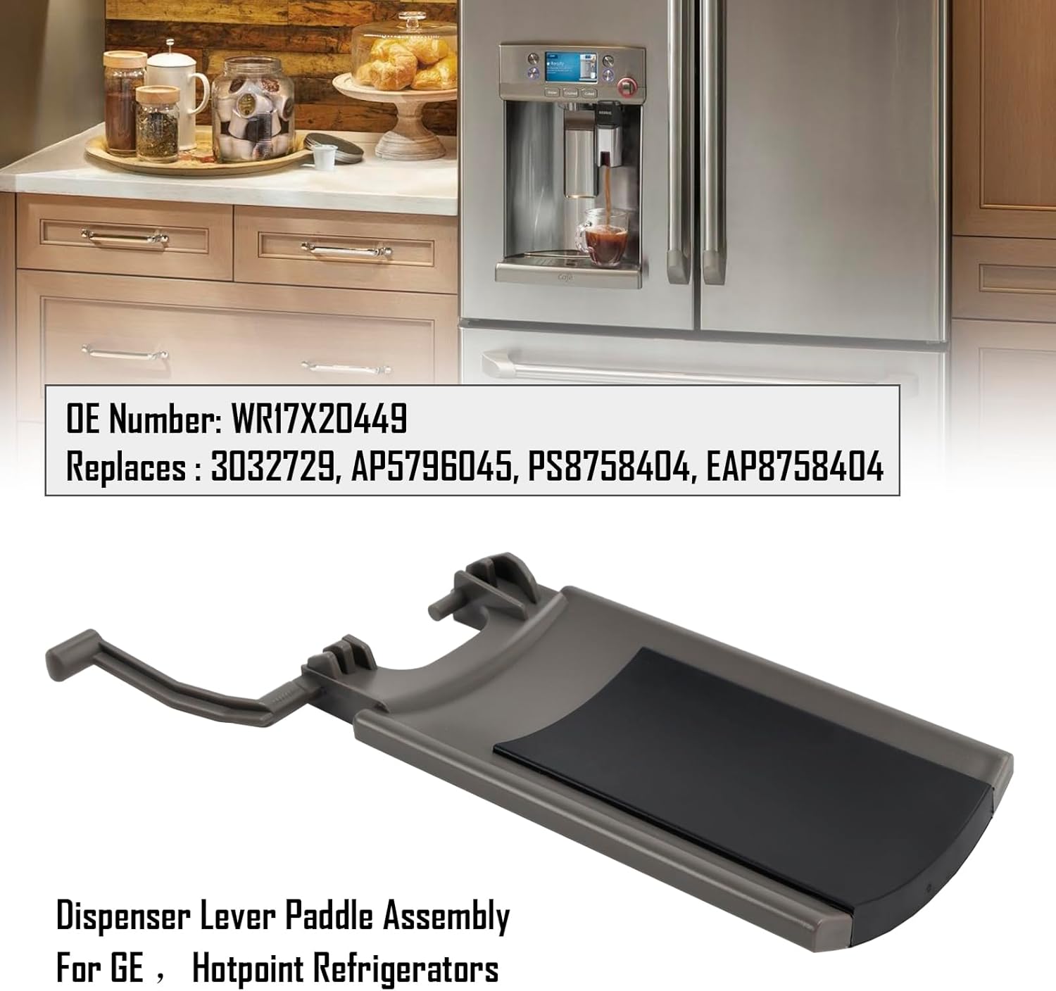 MAD HORNETS WR17X20449 Dispenser Lever Paddle Assembly For GE Hotpoint Refrigerators