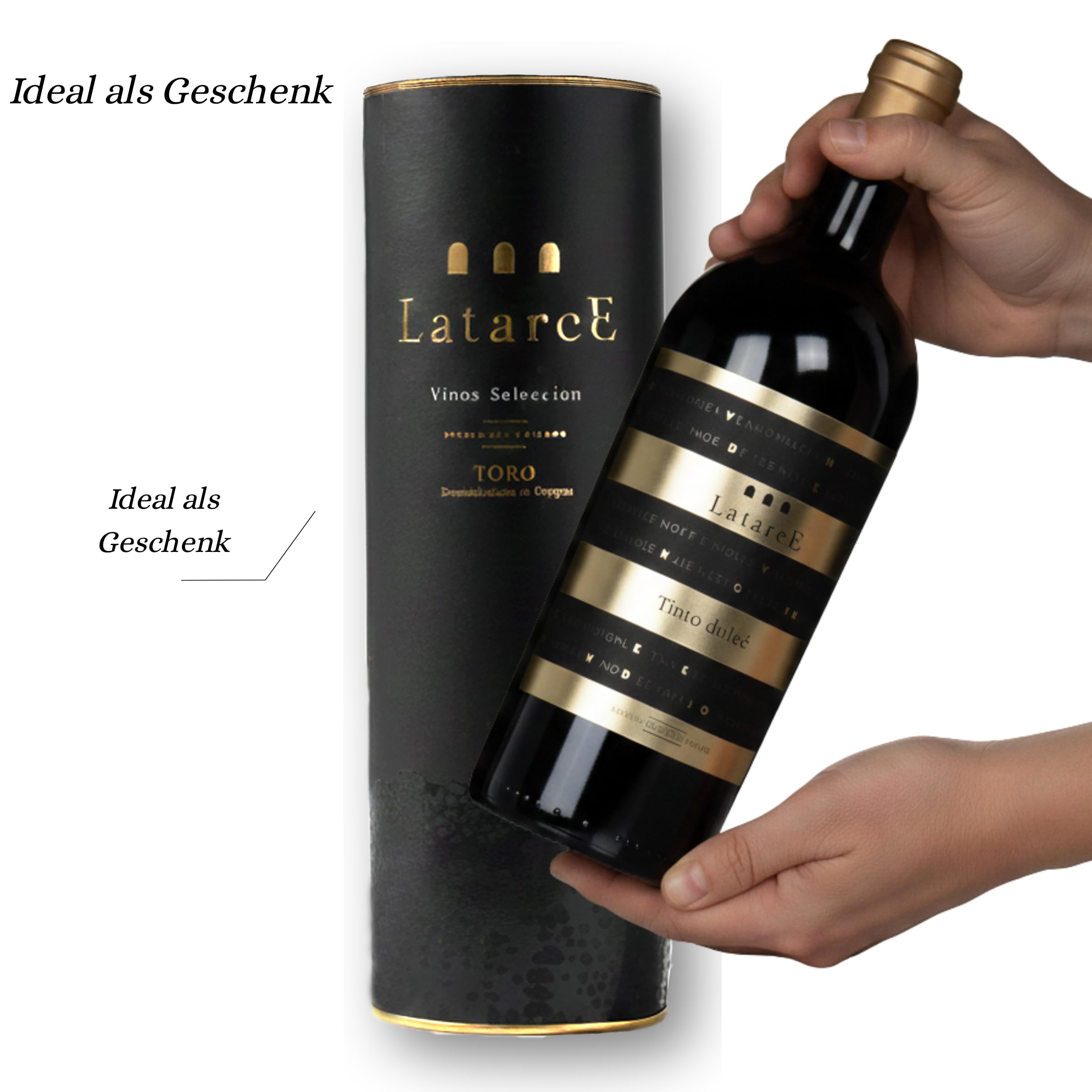 Latarce | Lieblicher Rotwein 100% Tempranillo | Überreife Trauben + 3 Monate Eichenreifung | D.O. Toro | 1 Flasche 75cl | Spanischer Süßwein 15% vol.