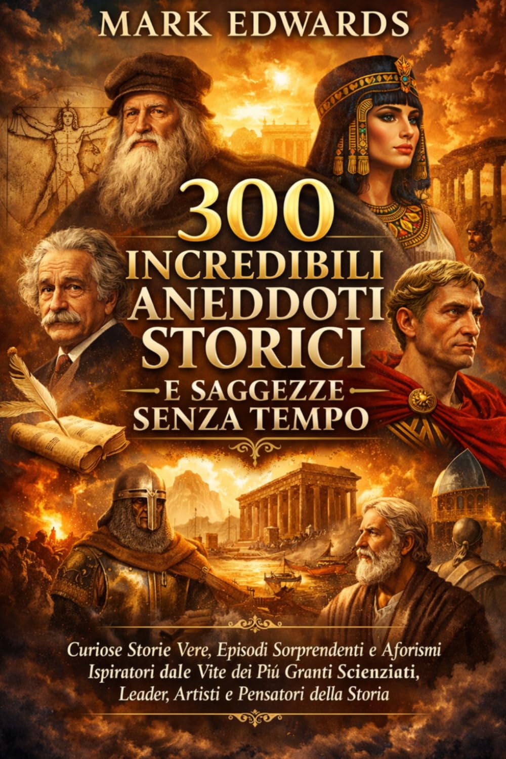 300 Incredibili Aneddoti Storici e Saggezze Senza Tempo: Curiose Storie Vere, Episodi Sorprendenti e Aforismi Ispiratori dalle Vite dei Più Grandi Scienziati, Leader, Artisti e Pensatori della Storia