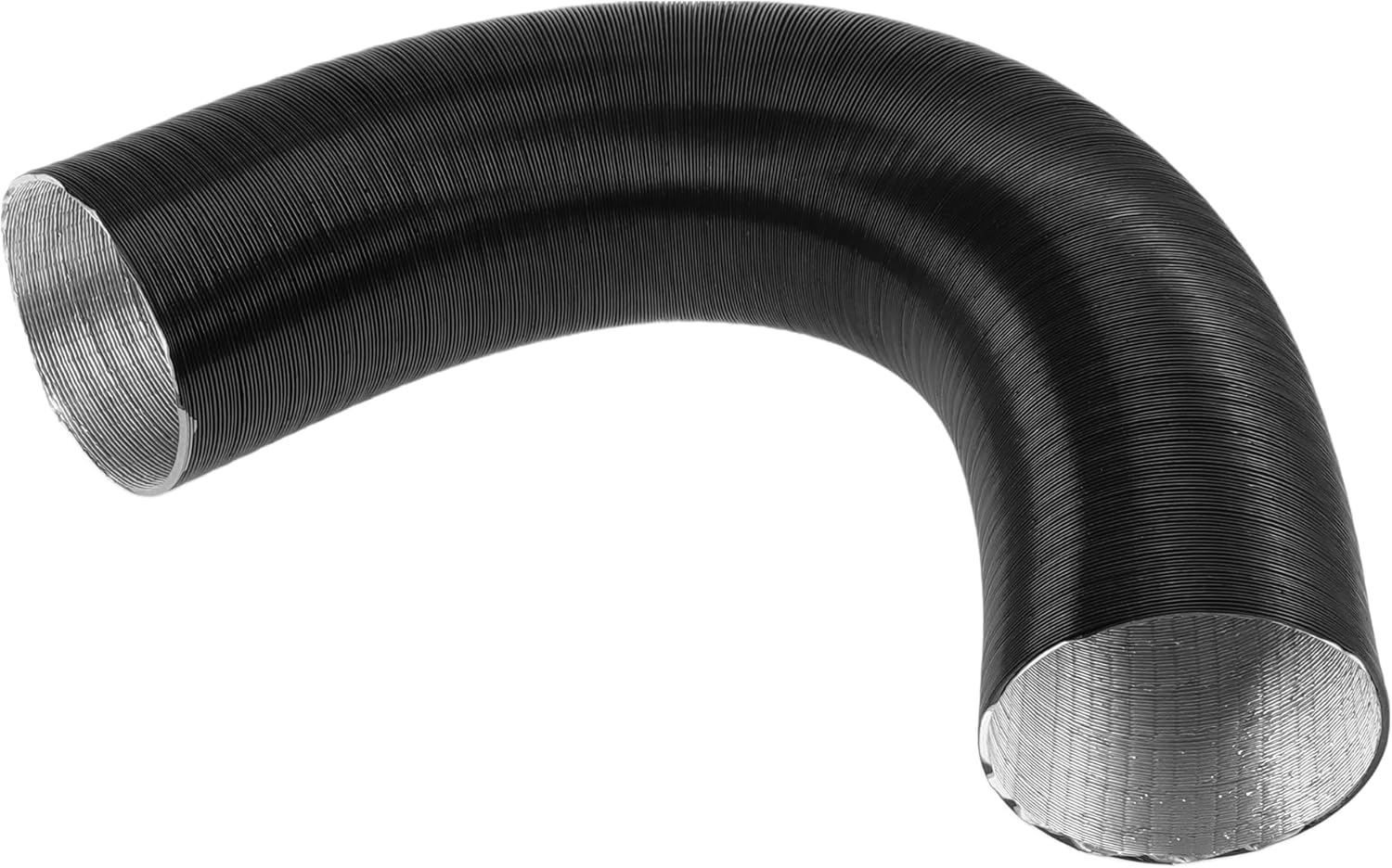 1 Pc Car Heater Duct Pipe 80mm ID 200cm Max l Warm Air Ducting Hose Car Truck RV Bus Van Boat Aluminum Foil Black