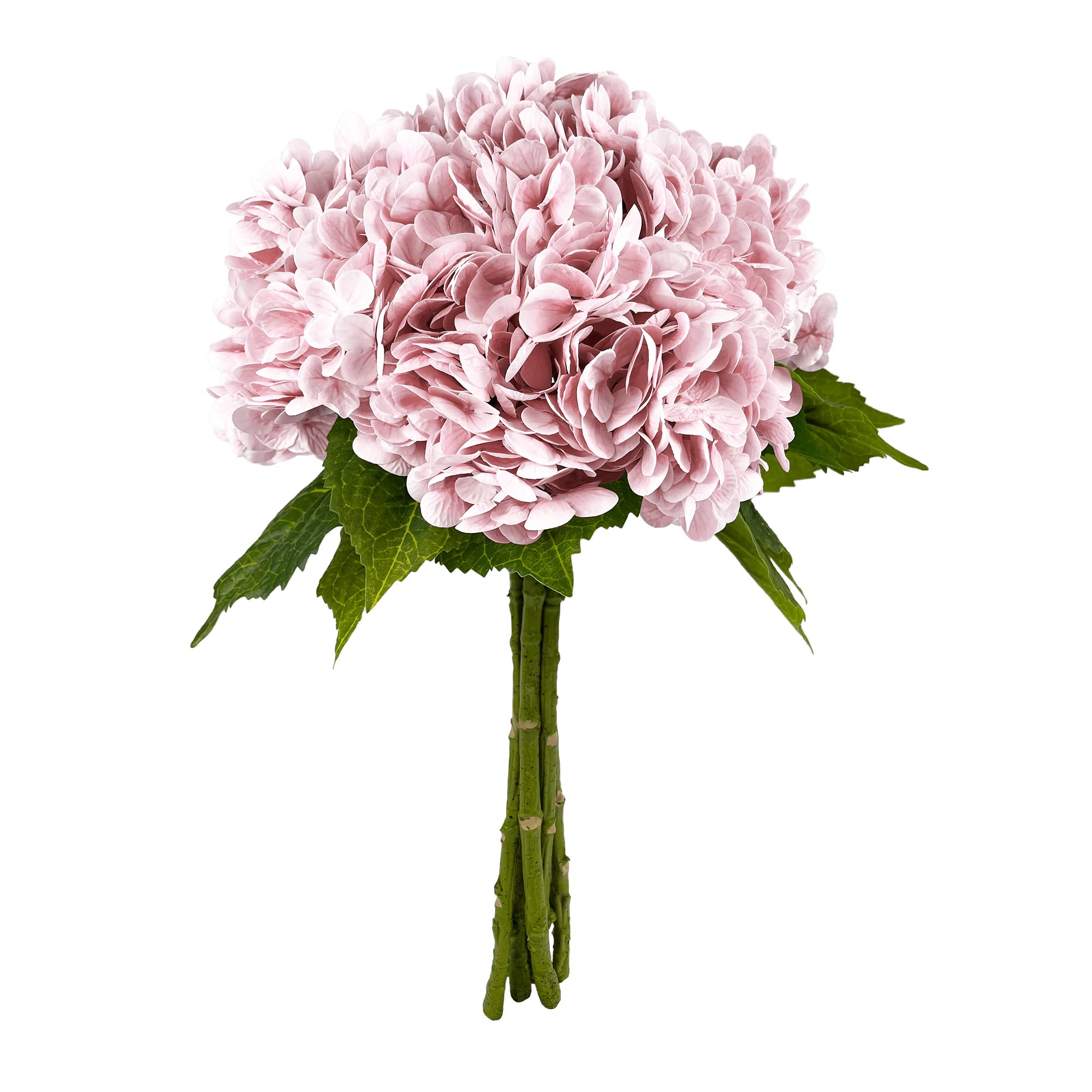 Yatim 21in Pink Artificial Hydrangea Flowers 5 Pack