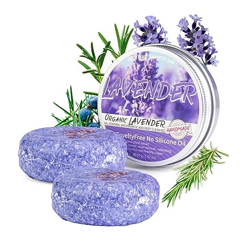 WESUN Barra de champú para cabello gris, barra de champú de lluvia morada para cabello gris, barra de champú natural para cabello delgado, barras de