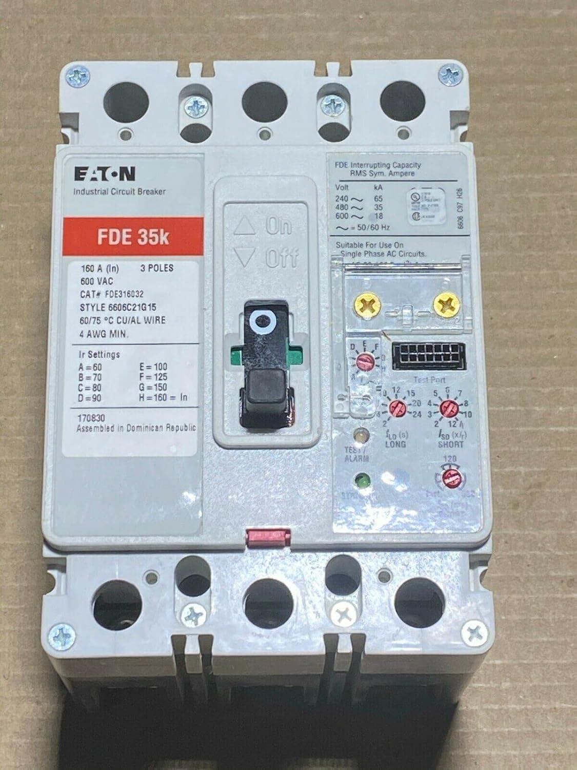 FDE316032 Electronic Circuit Breaker, FD Frame, Type FDE, C Series