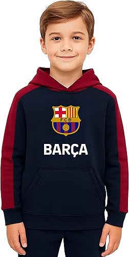 Icon Sports Officially Licensed FC Barcelona Pullover Hoodie - Unisex Kids