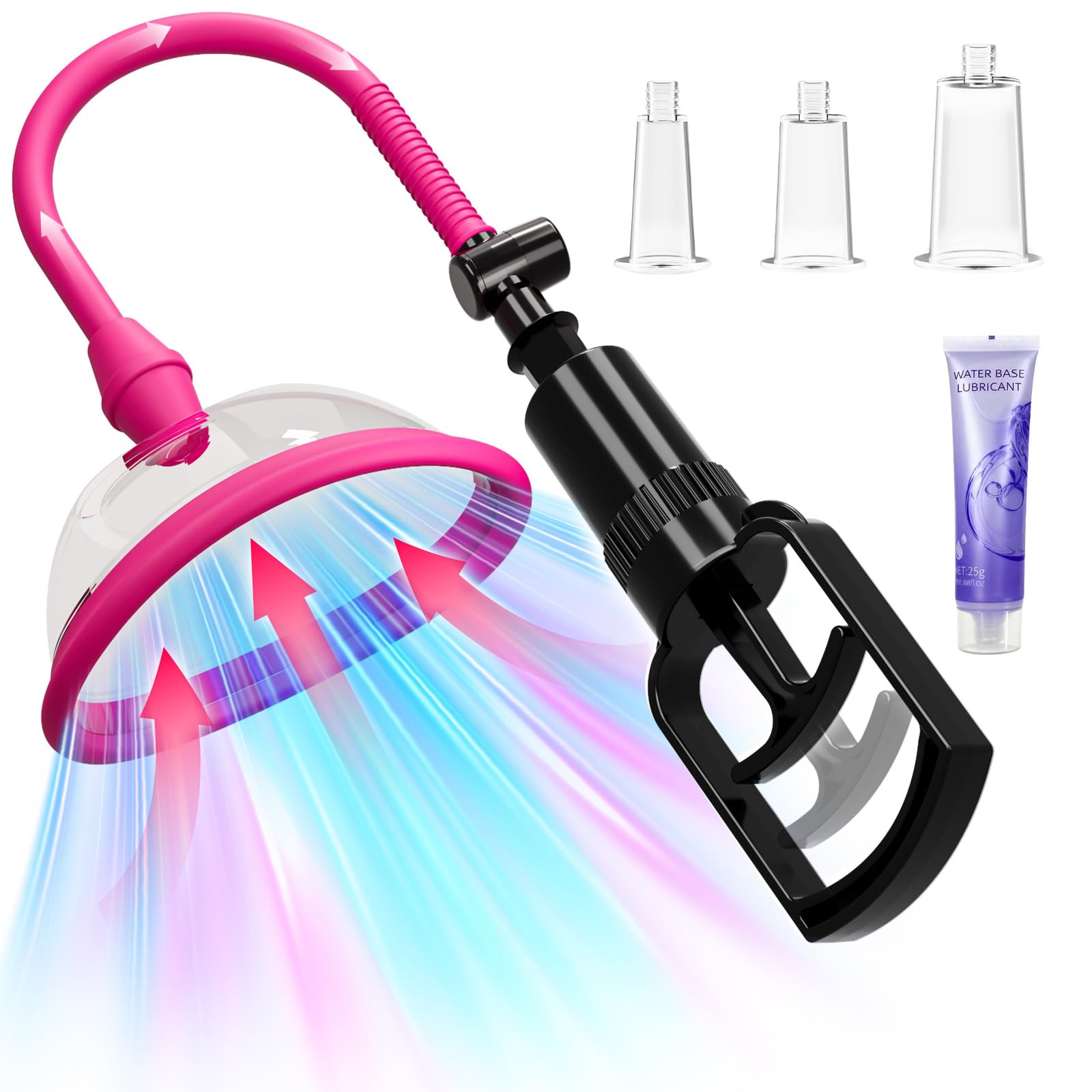 Sex Toys Succhia Clitoride per Donna - Manuali per Capezzoli Pussy Pump Succhia Clitoride con 5 Ventose, Stimolatore di Capezzoli e Clitoride per Donne e Coppie per Migliorare il Piacere Della Coppia