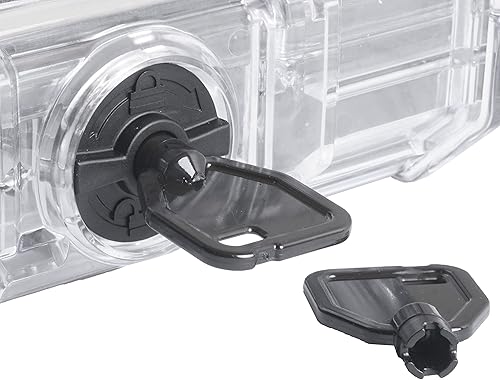 Miniatura 6 de Case Club 204 Caja redonda de almacenamiento a largo plazo impermeable de 0.354 in con gel de sílice desecante y tapa transparente para una fácil