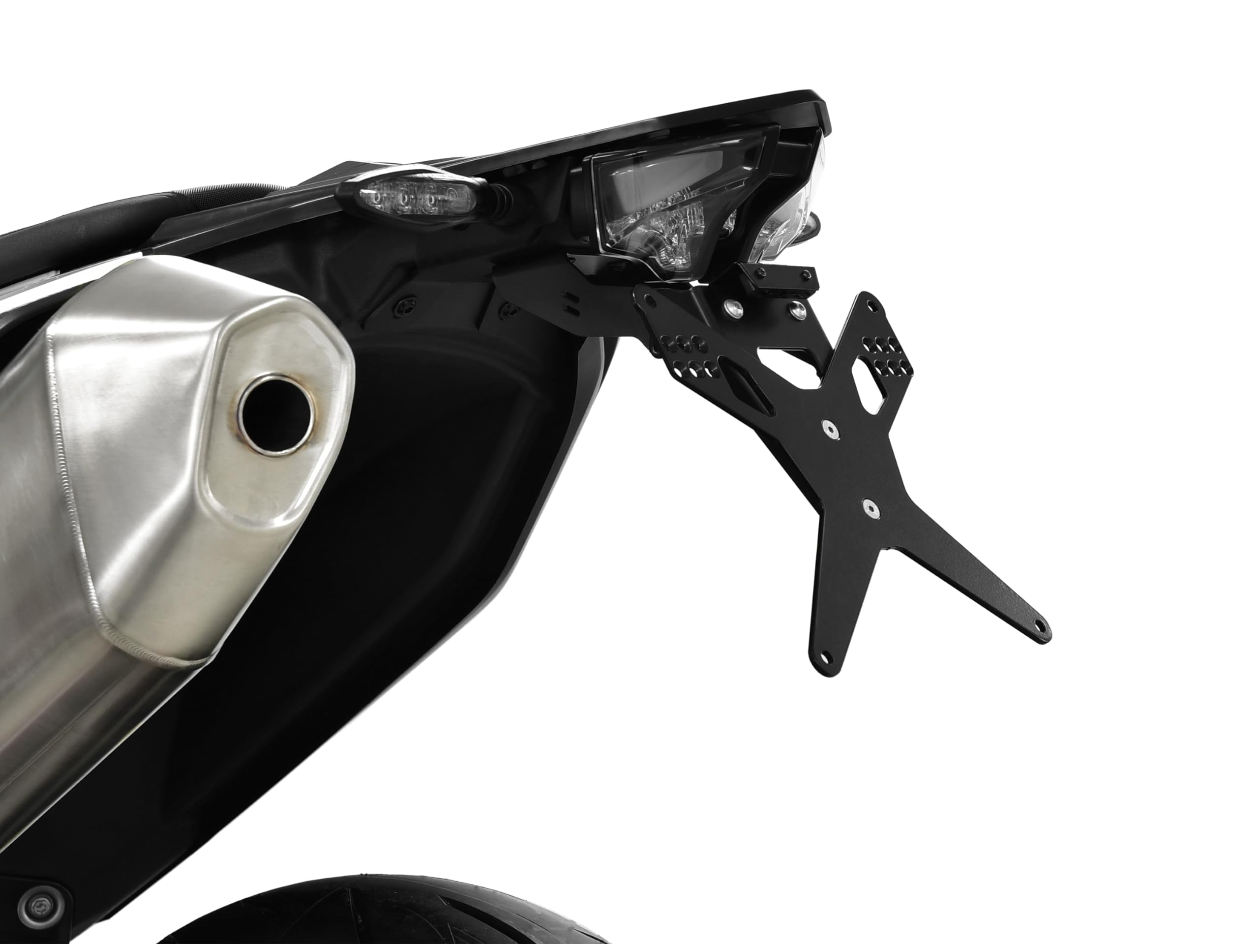 Zieger X-Line 10006554 - Portatarga, supporto per targa, piastra di supporto (con illuminazione targa e catadiotti)