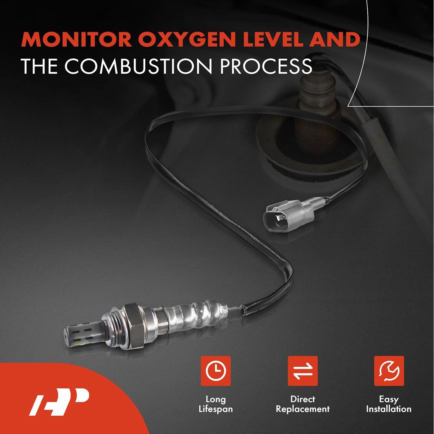 A-Premium O2 Oxygen Sensor Compatible with Toyota Corolla 1996-1997 1.6L, Corolla 1995-1997 1.8L & Geo Prizm 1995-1997 1.6L, Upstream and Downstream, 2-PC Set, Replace# 8946512380, 8946520250