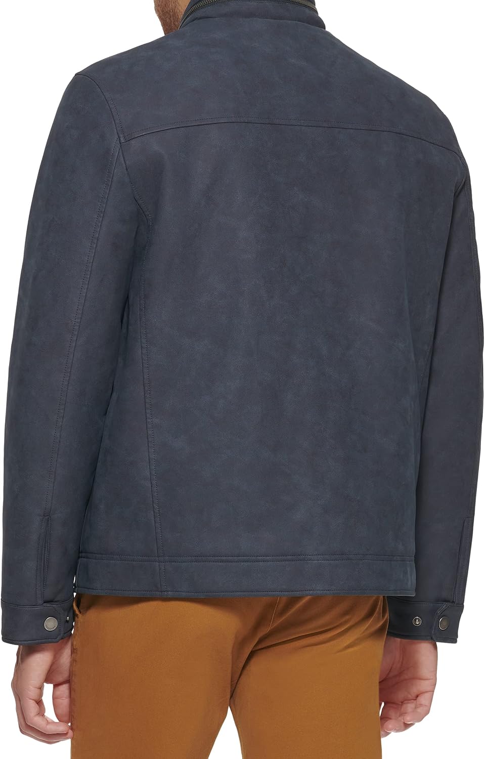 DOCKERS Men's Dockers Men's Faux Leather Military Jacket