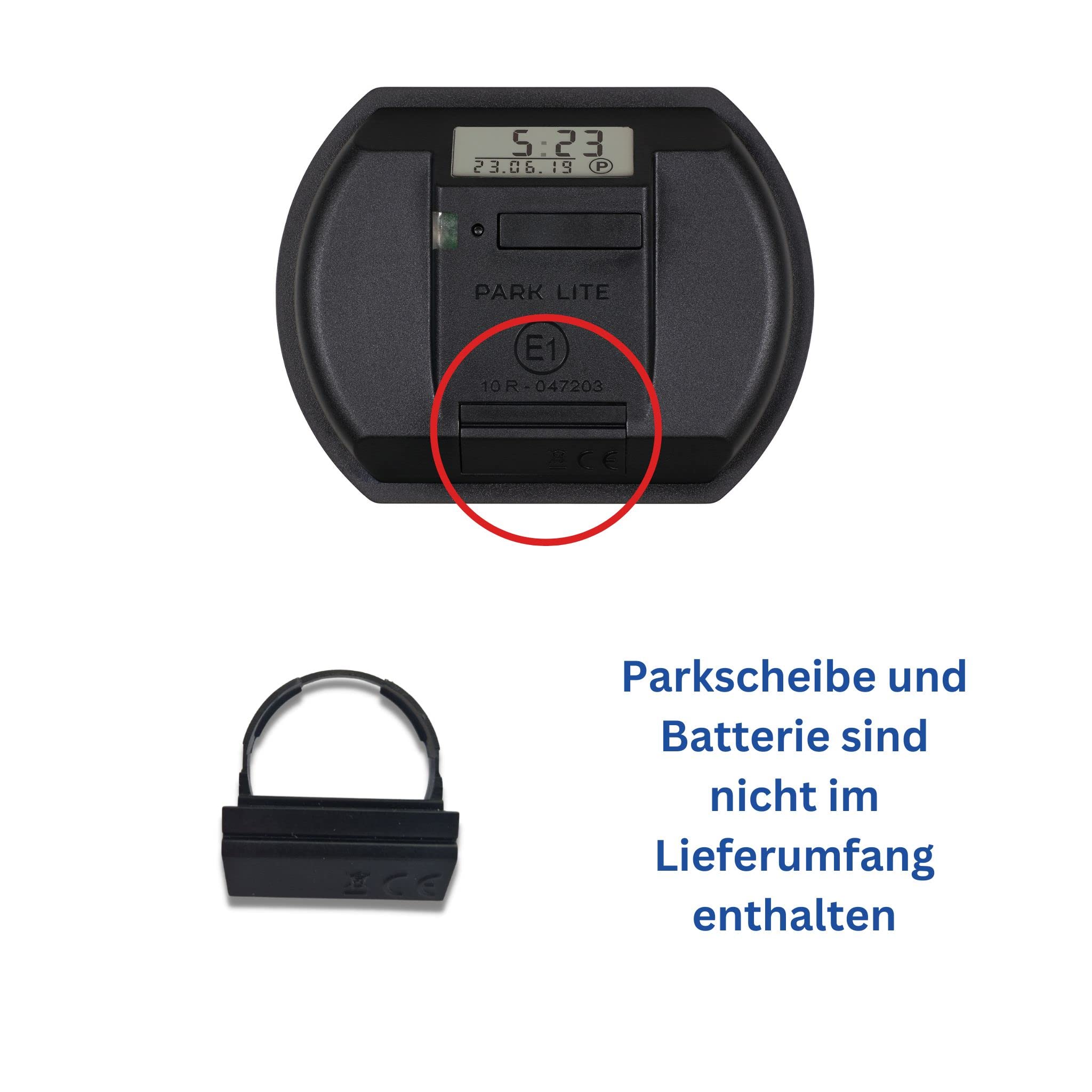 Needit Batteriehalter für elektronische Parkscheibe Park Lite