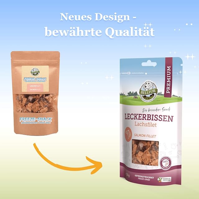 Foto 2 de 8 de Bellfor Delicias para Perros - Filete de Salmón Liofilizado - 50 g - Sin Aditivos Artificiales