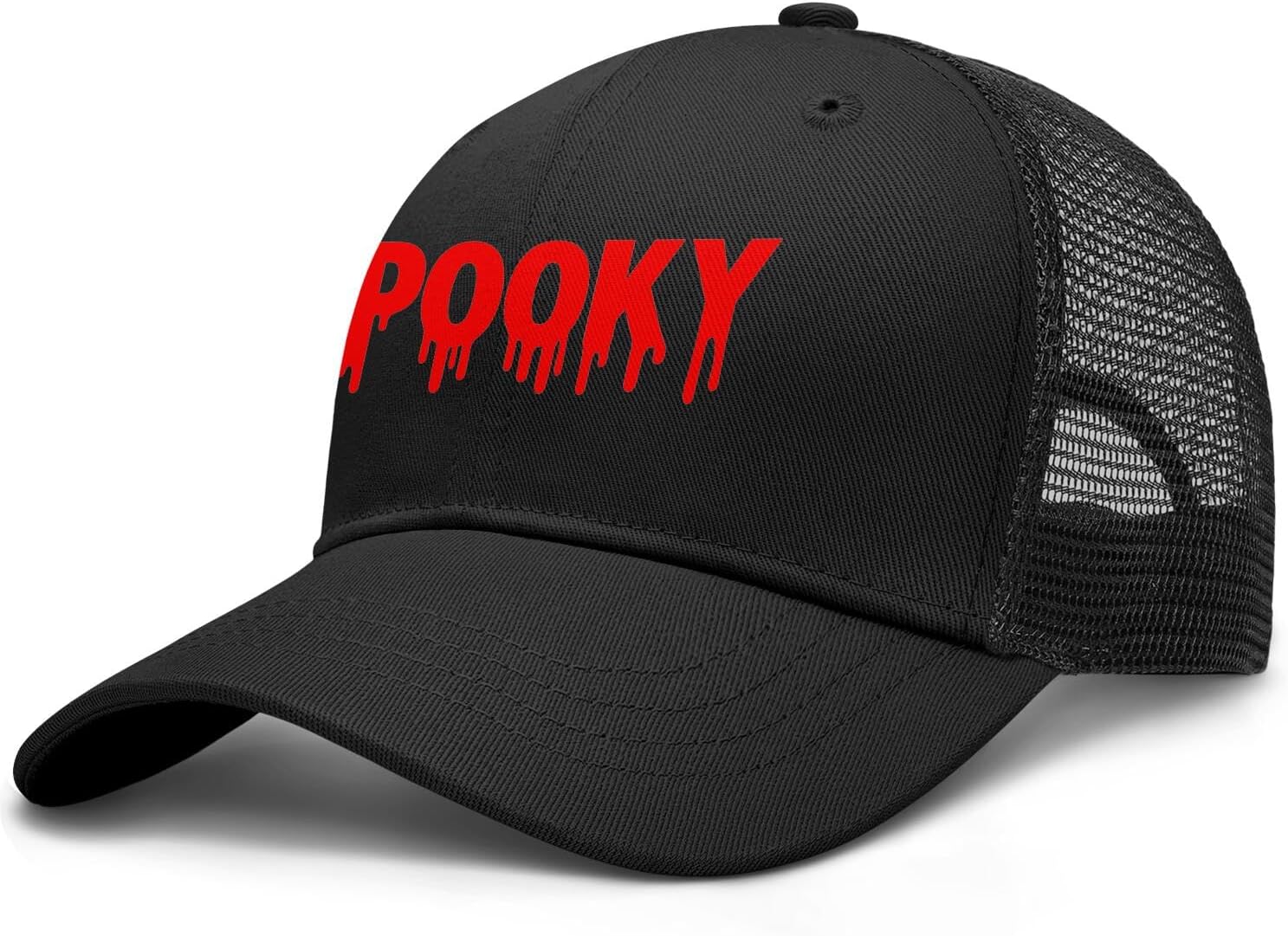Halloween Trucker Hat for Men and Women Embroidered Adjustable Washable Halloween Baseball Cap Gifts