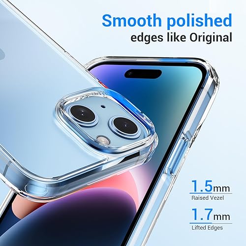 Miniatura 6 de AVEN Funda 5 en 1 para iPhone 15, con 2 protectores de pantalla de vidrio templado + 2 protectores de lente de cámara, funda de teléfono de 6.1