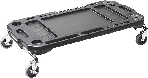 Miniatura 7 de Powerbuilt Mesa de trabajo ajustable con soportes para herramientas y función de plataforma convertible, multiuso, hogar, garaje, lugar de trabajo,