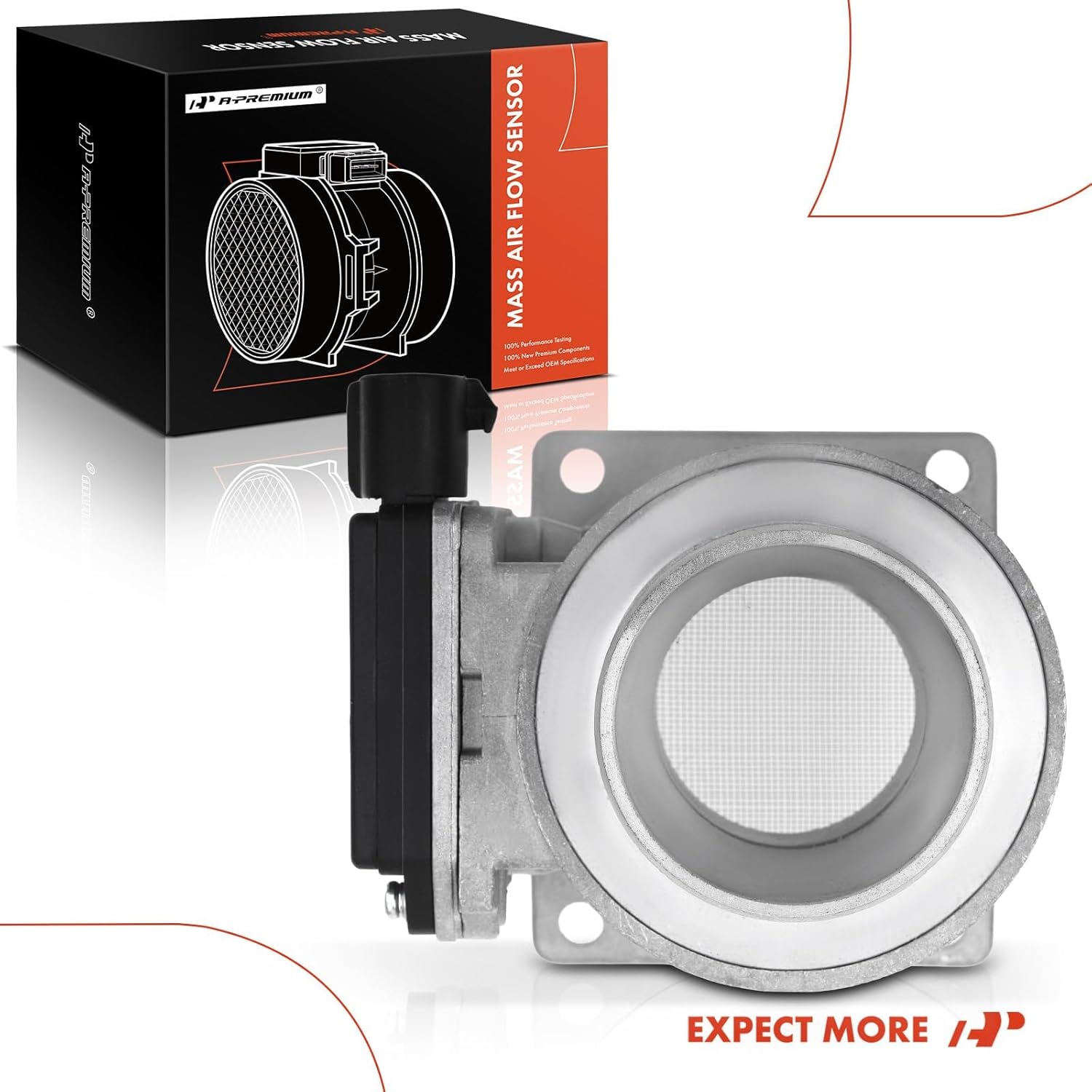 A-Premium Mass Air Flow Sensor Meter [4-Pins] Compatible with Ford Mustang 1990-1993, Ranger 1990-1991, Taurus 1991-1993 & Lincoln Town Car 1990 & Mercury Colony Park/Grand Marquis 1990-1991 & More