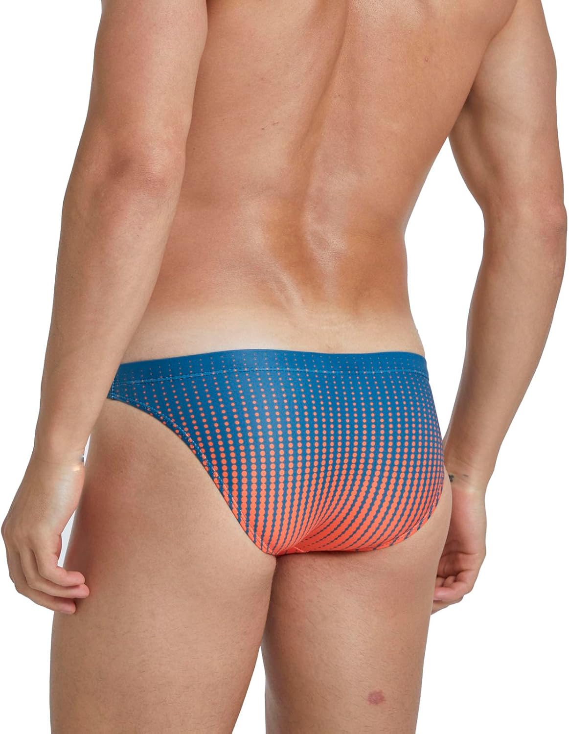 EASEJUICY Mens Bikini Swimwear Sexy Swimsuit Gradient Design Swim Briefs with Drawstring Low Waist Bathing Suit - Image 2