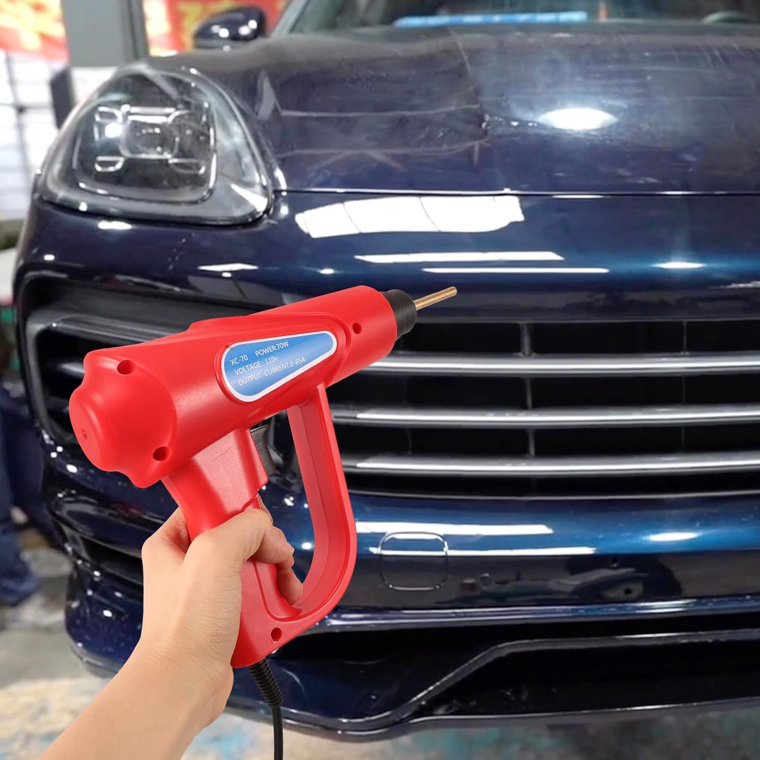 Plastic Welding Kit Car Bumper Repair Tool with Hot Stapler, High Efficiency and Easy to Use Plastic Repair Kit for DIY and Professional Use, US Plug Included