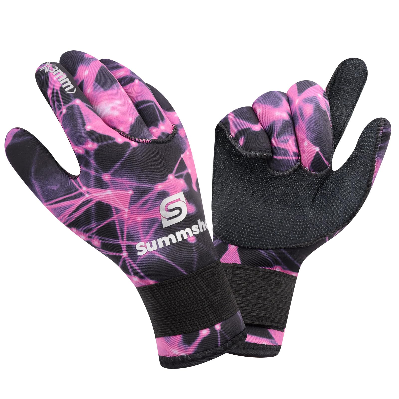 Summshall Wetsuit Gloves 3mm Neoprene Gloves Water Resistance
