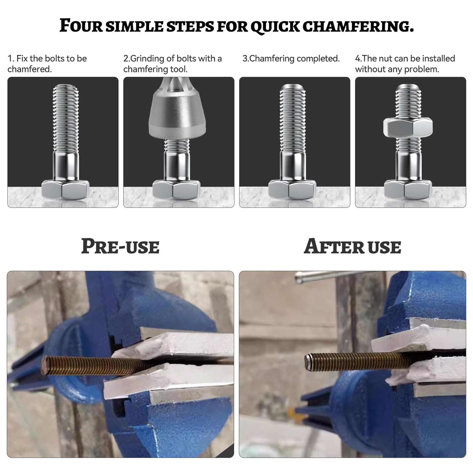 Sbavatore Per Tubi 2 In 1 - Utensile Alesatura Interna Ed Esterna Per Tubi 5-38 Mm In Plastica E Metallo - Foto 3