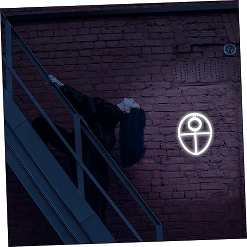 Miniatura 6 de USHOBE 2 unids El letrero de pared de luz de neón decoración dormitorio luz de neón lámpara de noche de neón decoraciones alienígenas letrero