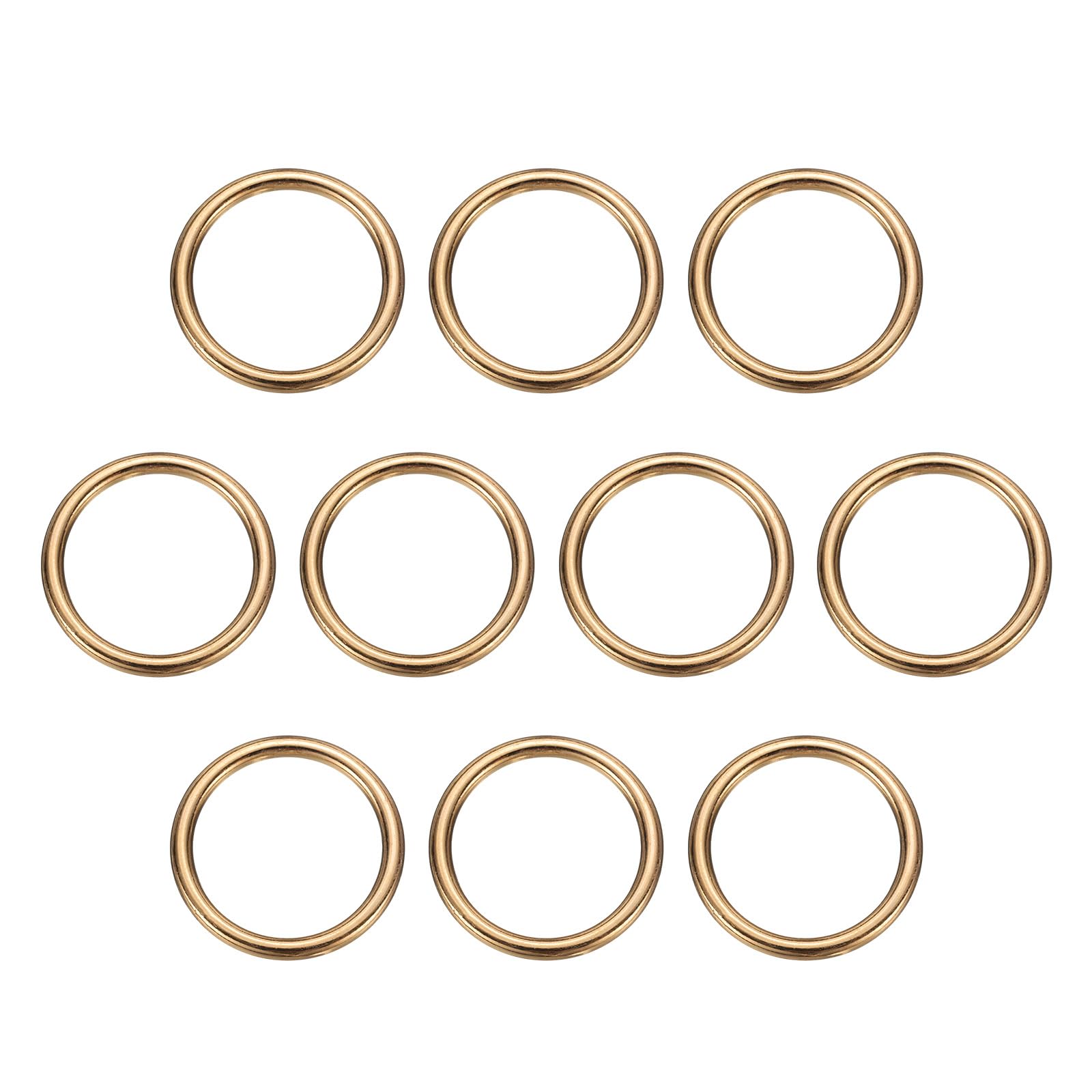 QUARKZMAN Juntas Tóricas Metálicas, O Ring de Metal Multiuso Anilla Hebilla Redonda Aleación De Zinc Accesorio para Manualidades Bricolaje Costura Bolsa