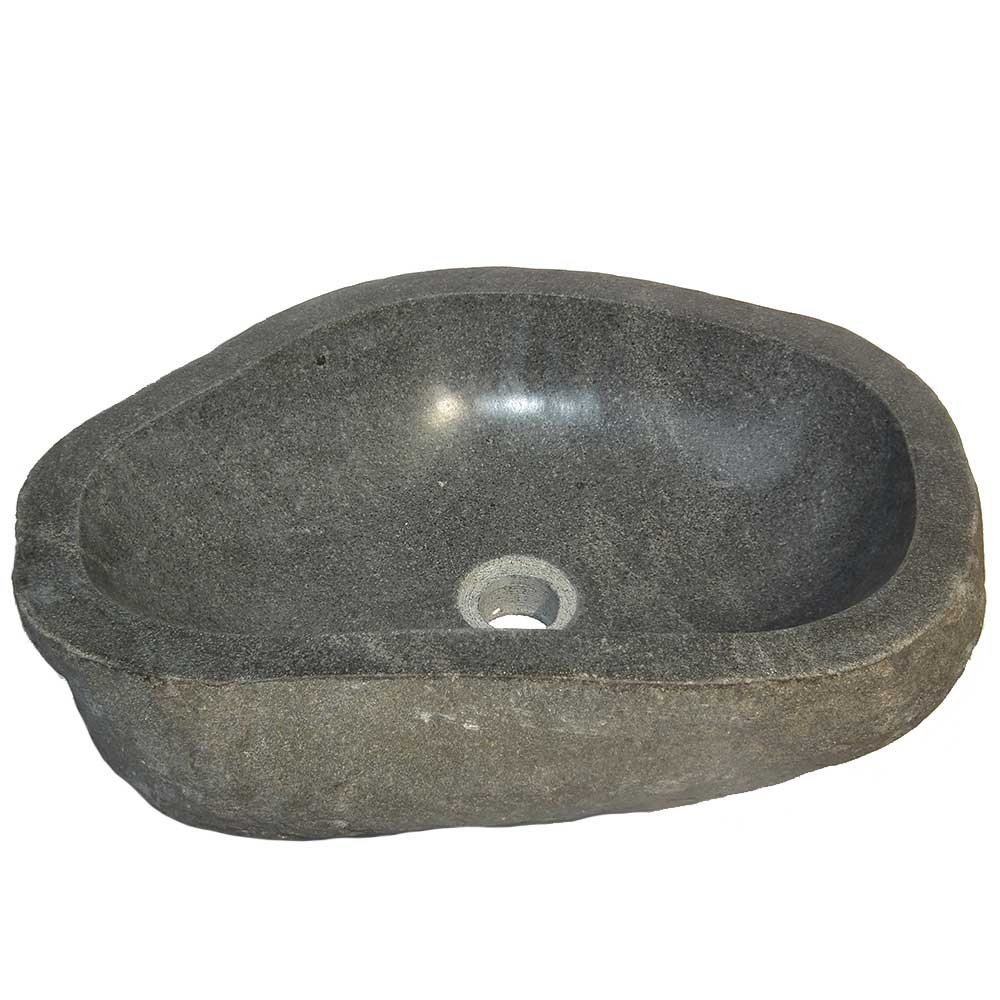MP - Lavabo de piedra natural (canto de río, para instalar, diámetro 40/50 cm)Puedes elegirlo según las fotos.