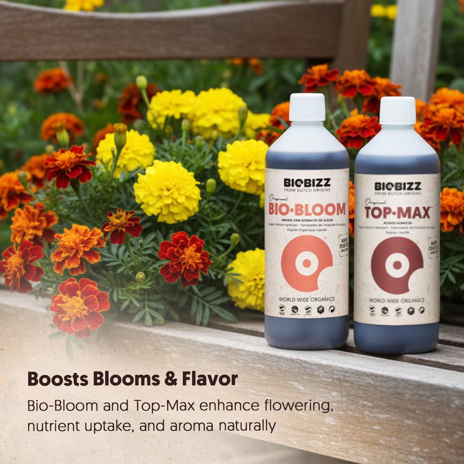 BioBizz All·Pack Outdoor - Complete Organic Nutrient Kit (6 x 16.9 fl oz) | Natural Fertilizer for Outdoor Plants, Soil Enhancer, Root & Bloom Booster for Garden Growth
