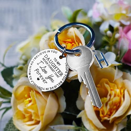 Miniatura 6 de To My Daughter Keychain Gifts From Mom Dad, Encouragement, Inspirational Gifts From Father Mother, Birthday Graduation Gifts