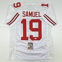Vista 1 de Camiseta de Fútbol Blanco de San Francisco con Autógrafo/Firma de Deebo Samuel JSA COA