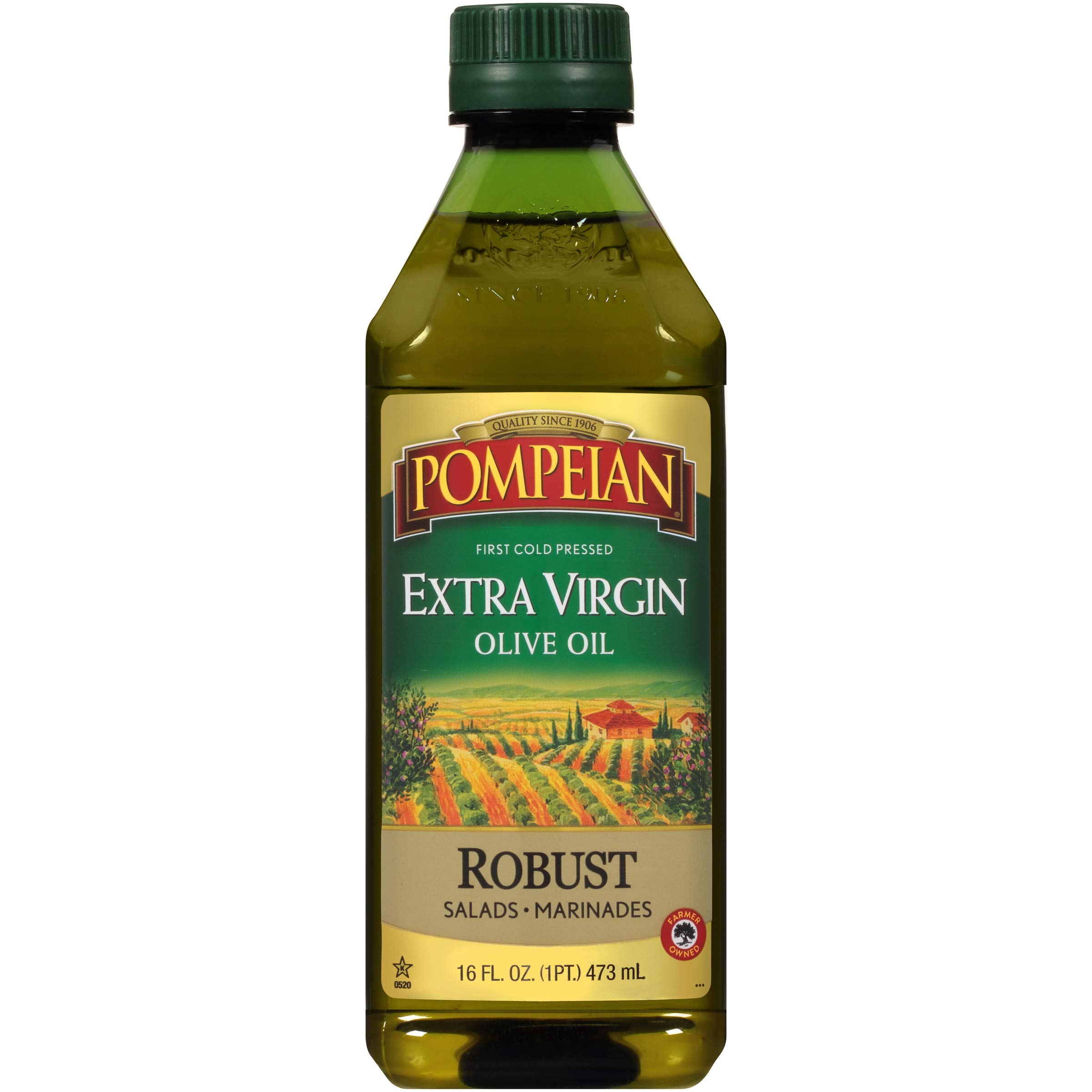 Pompeian Robust Extra Virgin Olive Oil First Cold Pressed Full Bodied