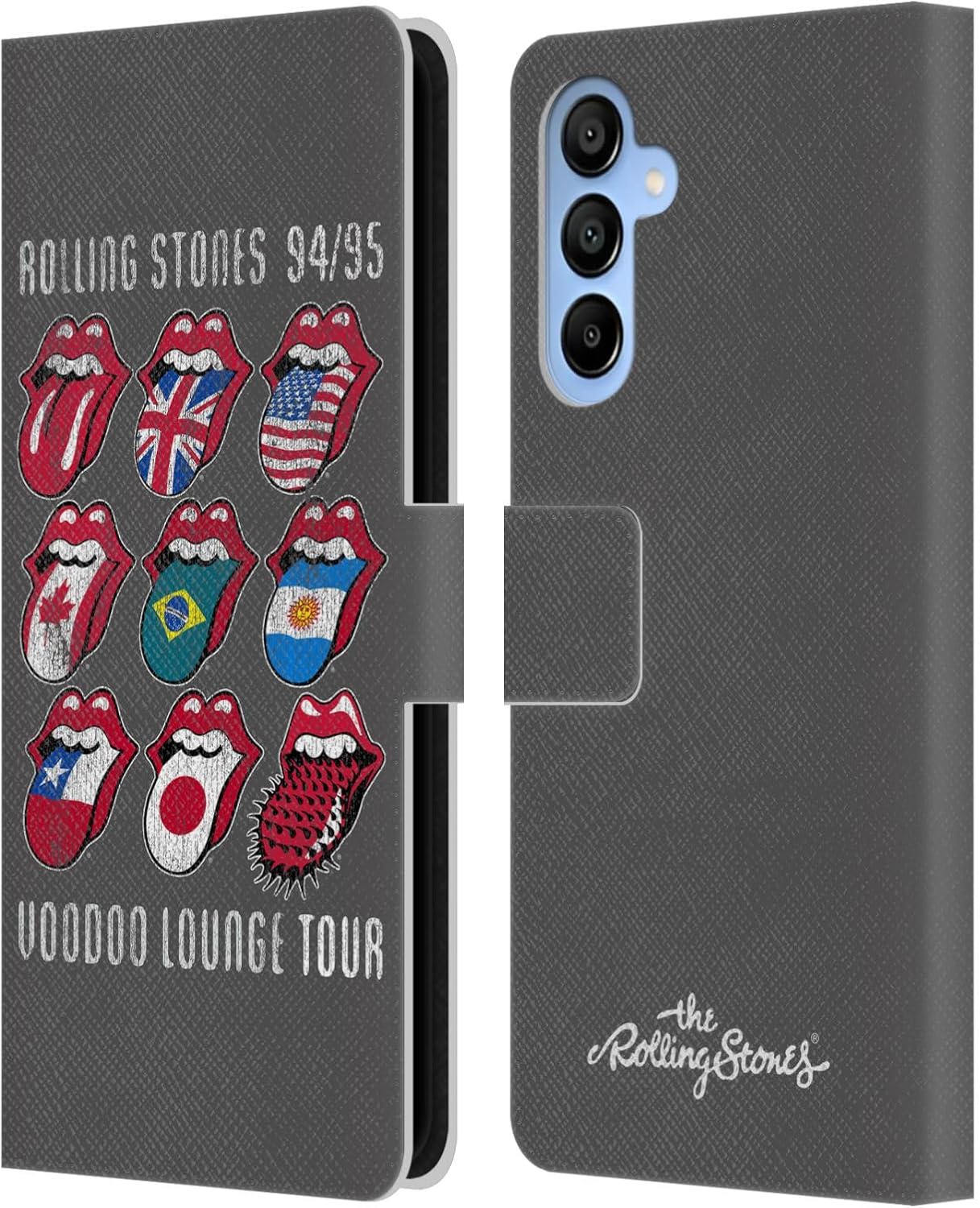 Head Case Designs Officially Licensed The Rolling Stones Voodoo Lounge Key Art Leather Wallet Case Compatible with Samsung Galaxy A16 5G