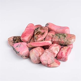 Piedras naturales Piedras de grava de rodocrosita roja y rosa Natural de 100g, piedras de roca de cristal de cuarzo, decoración de peceras, cubo de piedra de 15-20mm, piedra de Reiki Piedras naturales