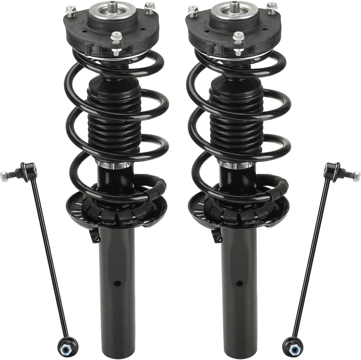 Front Strut Assembly & Sway Bar Links for 2006-2013 Audi A3, A3 Quattro, Fit for Volkswagen Beetle EOS Golf Jetta Passat Rabbit CC, Shock Absorbers and Coil Spring Replace 172311 4PCS