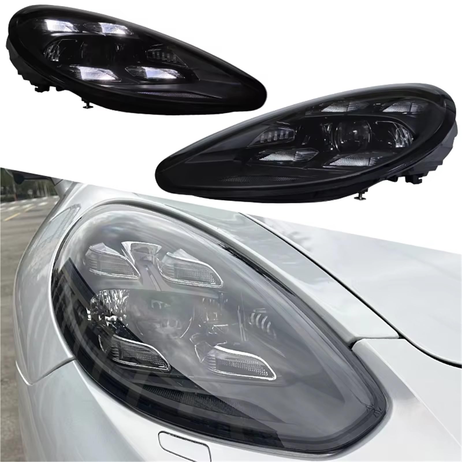 Luces Traseras Para Para Panamera 9702 2014-2017 Lámpara De Señal Giro Freno Conjuntos Faros LED Coche