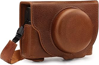 MegaGear Ever Ready Genuine Leather Camera Case with Strap Compatible with Sony Cyber-shot DSC-RX100 VII