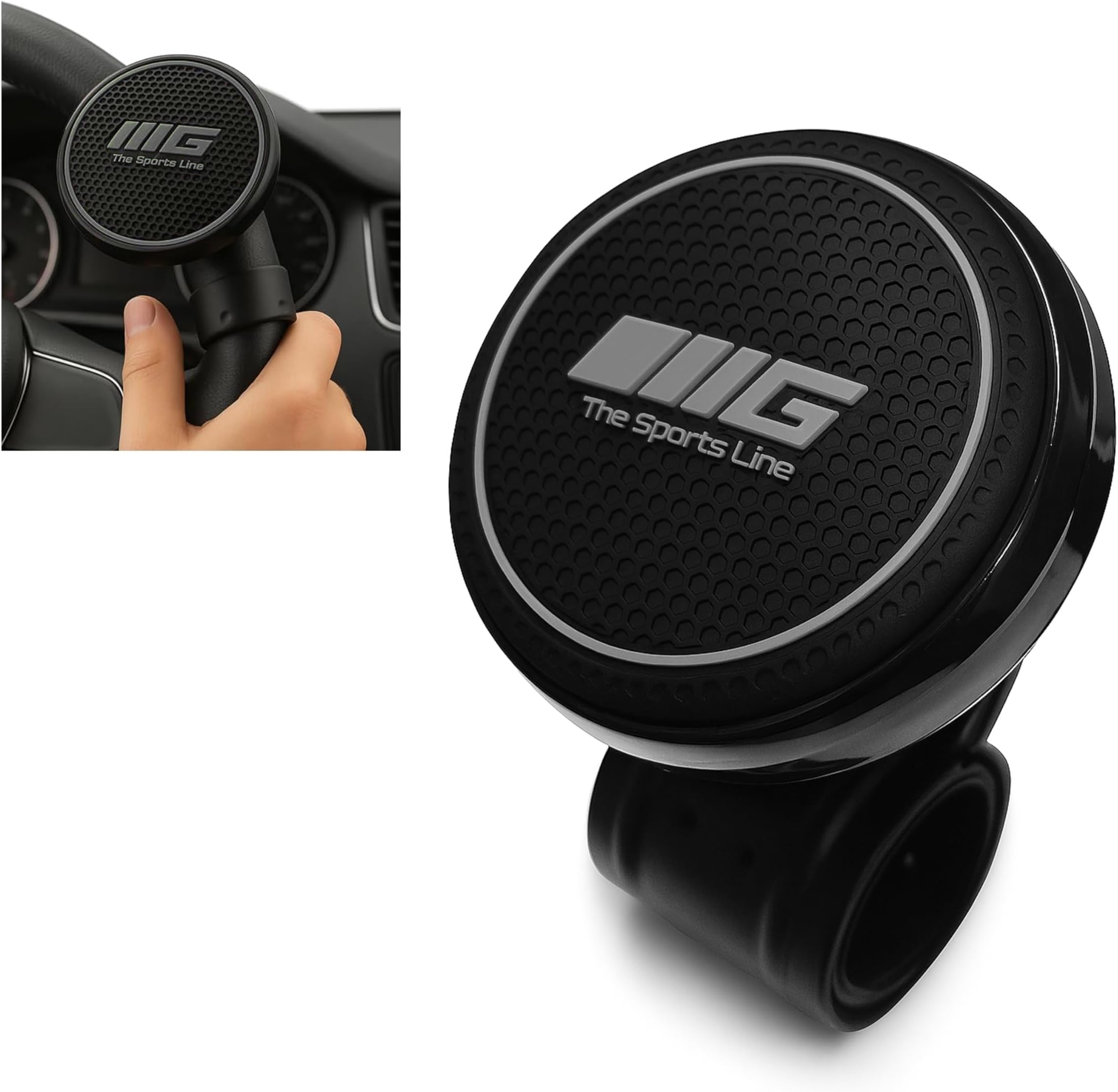 Universal Steering Wheel Spinner Knob | Auxiliary | Booster | Aid | Control | Handle | Car Steering Wheel Strengthener | Grey Color