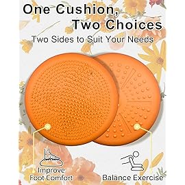Tumaz Wobble Cushion - Wiggle Seat to Improve Sitting Posture & Stay Focused for Sensory Kids, Balance Disc to Relief Back Pain & Core Strength & Flexible Seating [Extra Thick, Pump Included]