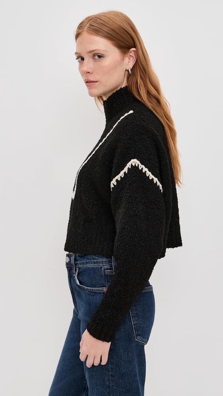 STAUD Women's Cropped Hampton Sweater - Image 5