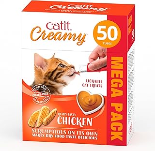 Creamy Chicken Lickable Cat Treats 50 Pack