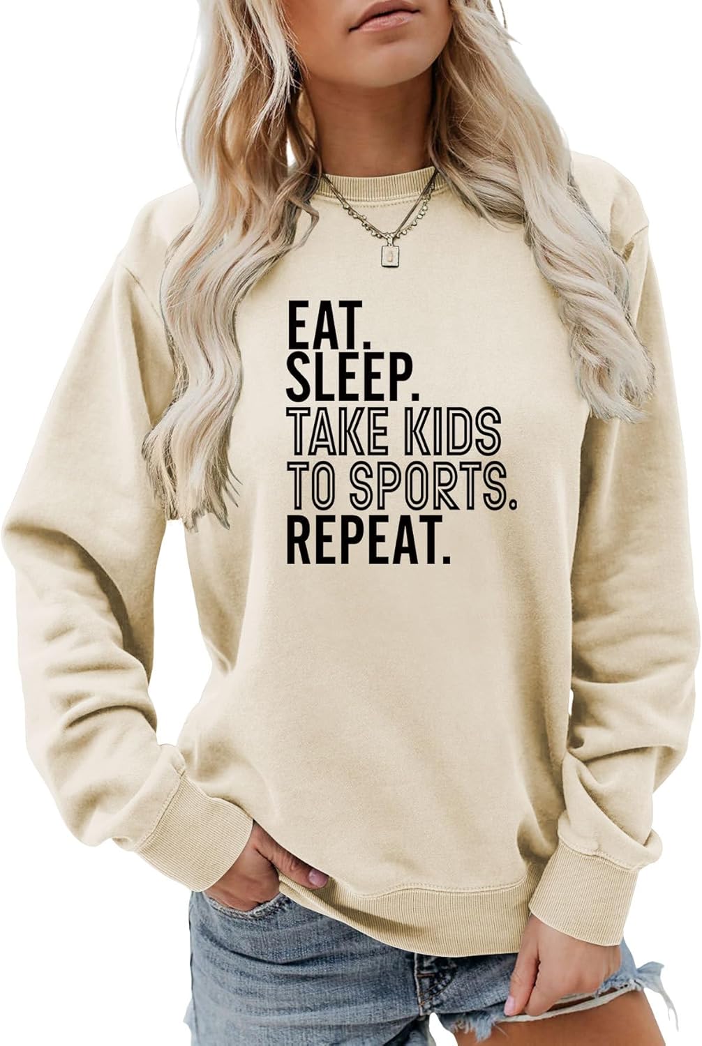 Quzawgohe Eat Sleep Take Kids To Sports Repeat Mom Funny Sport