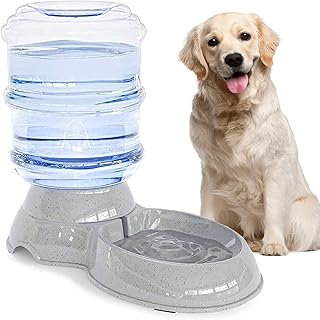 Dog Water Bowl Dispenser,3 Gallon/ 11L Pet Water Dispenser Station for Large Dogs and Cats,Gravity Automatic Feeder,Large Size Dog Drinking Fountain (3 Gallon Dog Water)