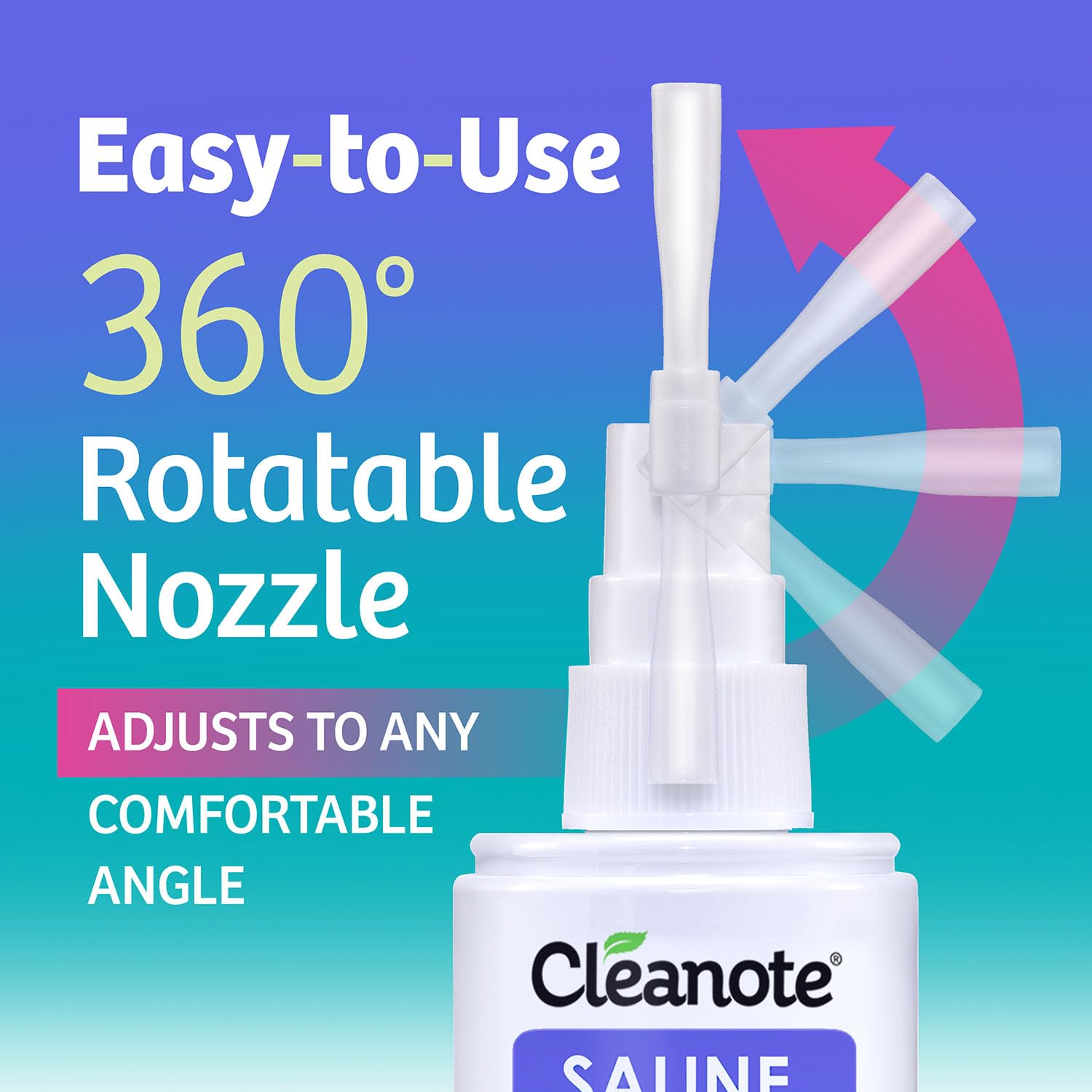 Cleanote Saline Nasal Spray with Natural Mint. Daily Use/Congestion, 100 mL — Amazon image 6