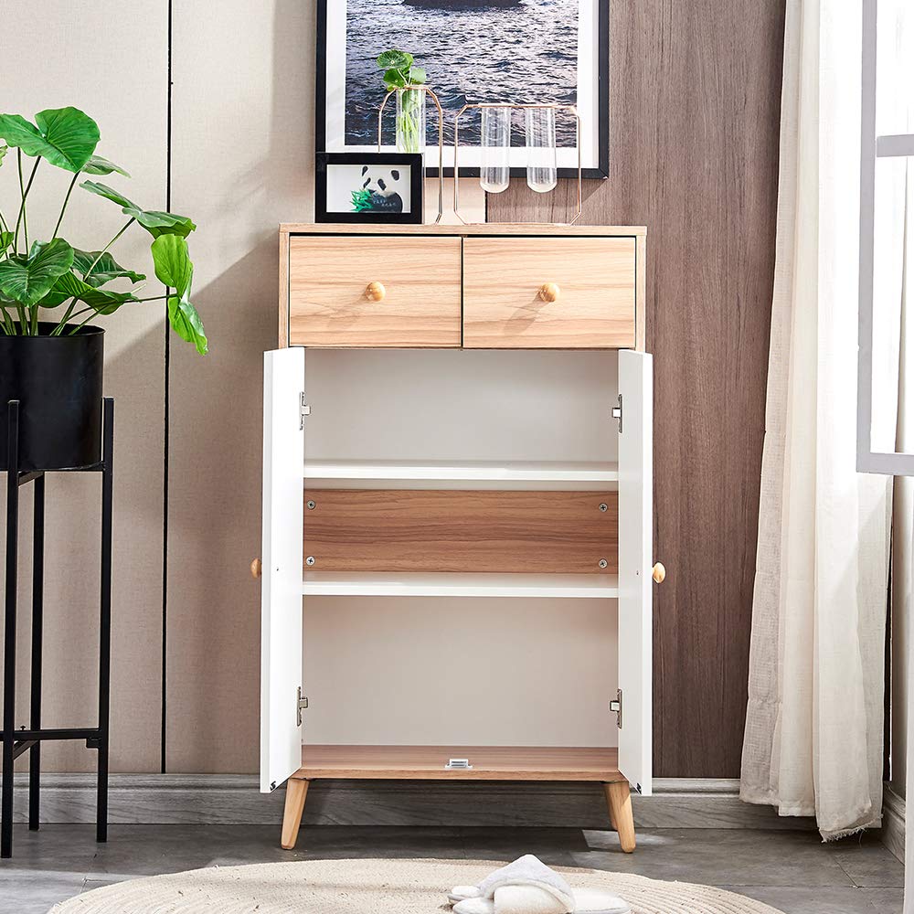 Huisen Furniture Wood Corner Kitchen Storage Cupboard Sideboard with 2