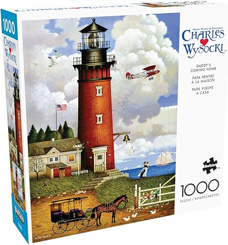 Vista 56 de Buffalo Games - Charles Wysocki - Witch's Bay - Rompecabezas de 1000 piezas para adultos - Rompecabezas desafiante perfecto para noches de juego